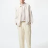 Pantalones tobilleros holgados de mezcla de lino para hombre Pantalones tobilleros holgados de mezcla de lino para hombre