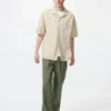 Pantalones tobilleros holgados de mezcla de lino para hombre Pantalones tobilleros holgados de mezcla de lino para hombre