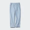 Pantalones tobilleros holgados de mezcla de lino para hombre Pantalones tobilleros holgados de mezcla de lino para hombre