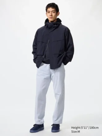 Pantalones unisex elásticos hasta el tobillo | Seersucker
