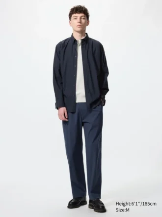 Pantalones unisex elásticos hasta el tobillo | Seersucker