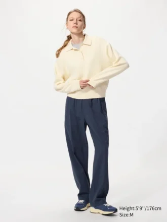 Pantalones unisex elásticos hasta el tobillo | Seersucker