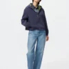 Parka corta cortavientos para mujer con pantalones cortos Parka corta cortavientos para mujer con pantalones cortos