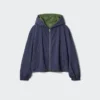 Parka corta cortavientos para mujer con pantalones cortos Parka corta cortavientos para mujer con pantalones cortos