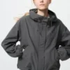 Parka corta de mezcla de algodón para mujer con pantalones cortos Parka corta de mezcla de algodón para mujer con pantalones cortos