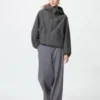 Parka corta de mezcla de algodón para mujer con pantalones cortos Parka corta de mezcla de algodón para mujer con pantalones cortos