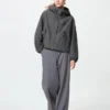 Parka corta de mezcla de algodón para mujer con pantalones cortos Parka corta de mezcla de algodón para mujer con pantalones cortos