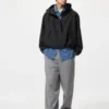 Parka corta de mezcla de algodón para mujer con pantalones cortos Parka corta de mezcla de algodón para mujer con pantalones cortos