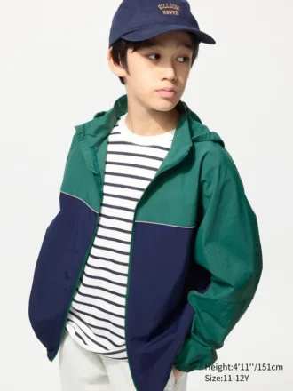 Parkas infantiles con protección UV y bolsillos | Color Block