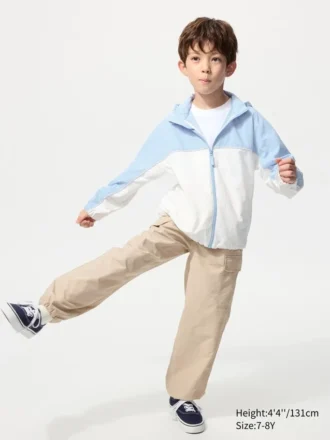 Parkas infantiles con protección UV y bolsillos | Color Block