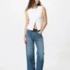 Partes de arriba con abertura frontal para mujer Partes de arriba con abertura frontal para mujer