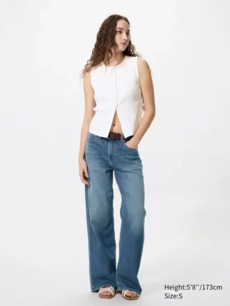 Partes de arriba con abertura frontal para mujer