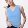 Partes de arriba tipo sujetador con cuello en V para mujer Partes de arriba tipo sujetador con cuello en V para mujer
