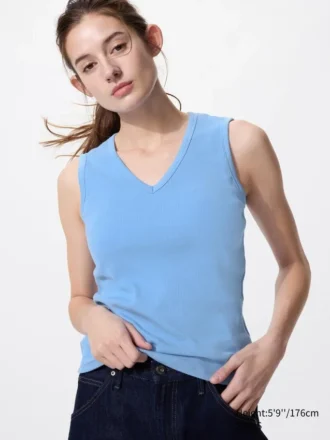 Partes de arriba tipo sujetador con cuello en V para mujer