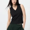 Partes de arriba tipo sujetador con cuello en V para mujer Partes de arriba tipo sujetador con cuello en V para mujer