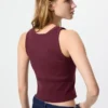 Partes de arriba tipo sujetador corto acanalado para mujer