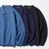 Polos 3D Knit lavables para hombre | Camisetas de manga larga Polos 3D Knit lavables para hombre | Camisetas de manga larga