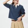 Polos de algodón lavado para mujer