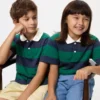 Polos de rayas de piqué seco para niños Polos de rayas de piqué seco para niños
