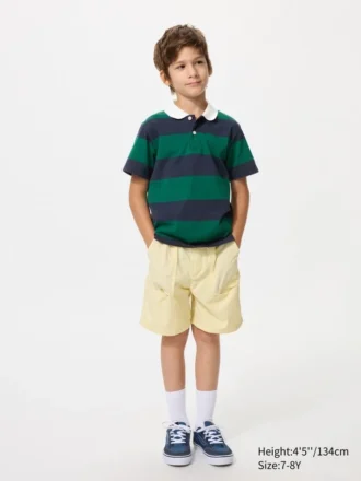 Polos de rayas de piqué seco para niños