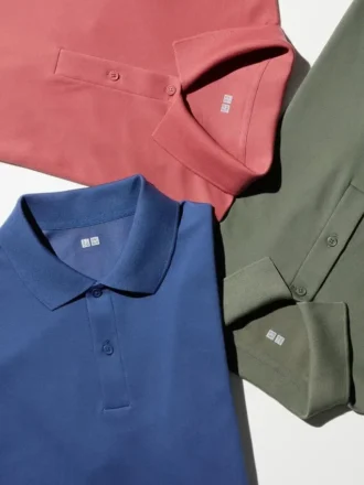 Polos unisex de piqué de algodón AIRism Polos unisex de piqué de algodón AIRism