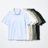 Polos unisex de piqué de algodón AIRism totalmente abiertos Polos unisex de piqué de algodón AIRism totalmente abiertos