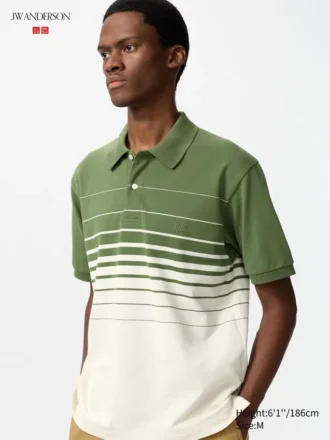 Polos unisex de piqué seco a rayas | Panel