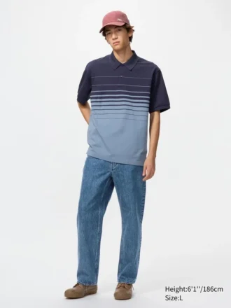 Polos unisex de piqué seco a rayas | Panel