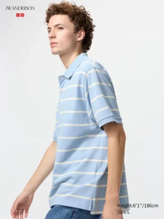 Polos unisex de piqué seco a rayas | Rayas anchas