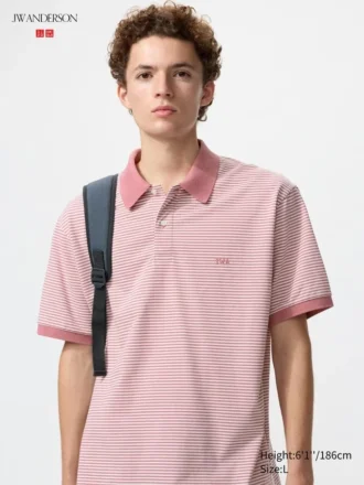 Polos unisex de piqué seco a rayas | Rayas finas Polos unisex de piqué seco a rayas | Rayas finas
