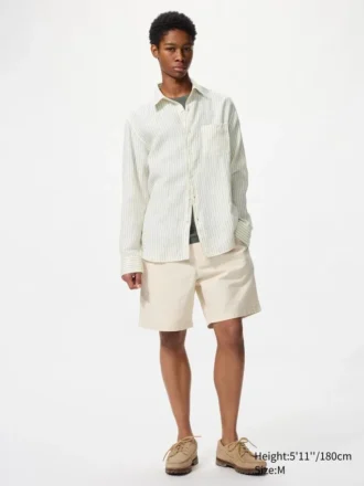 Premium Linen camisa para hombre | A rayas Premium Linen camisa para hombre | A rayas