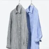 Premium Linen camisa para hombre | A rayas