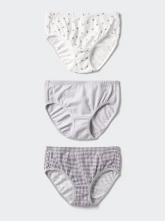 Ropa interior de algodón elástico para niños | 3 pares | Cereza