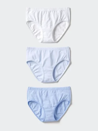Ropa interior de algodón elástico para niños | 3 pares | Lunares