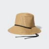 Sombrero ajustable de trenza de papel con protección UV para mujer