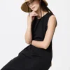 Sombrero ajustable de trenza de papel con protección UV para mujer