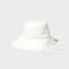 Sombreros de ala ancha de algodón y lino con protección UV para mujer