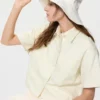 Sombreros de ala ancha de algodón y lino con protección UV para mujer