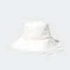 Sombreros de ala ancha de algodón y lino con protección UV para mujer