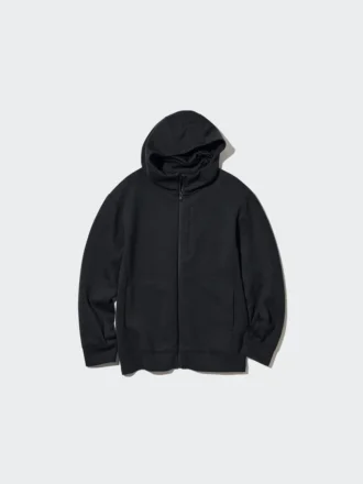Sudadera con capucha, camisas de manga larga y cremallera completa Stretch Dry para hombre