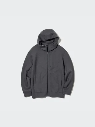 Sudadera con capucha, camisas de manga larga y cremallera completa Stretch Dry para hombre