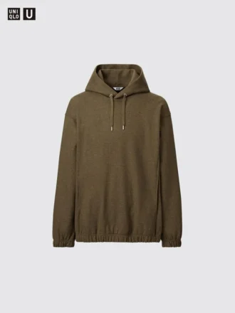 Sudadera con capucha de camiseta de manga larga de jersey cepillado para hombre