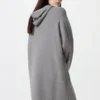 Sudadera con capucha de punto de algodón liso para mujer Sudadera con capucha de punto de algodón liso para mujer