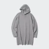 Sudadera con capucha de punto de algodón liso para mujer Sudadera con capucha de punto de algodón liso para mujer