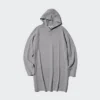 Sudadera con capucha de punto de algodón liso para mujer Sudadera con capucha de punto de algodón liso para mujer
