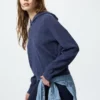 Sudadera con capucha de punto trenzado lavable para mujer Sudadera con capucha de punto trenzado lavable para mujer
