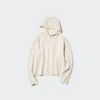 Sudadera con capucha de punto trenzado lavable para mujer Sudadera con capucha de punto trenzado lavable para mujer