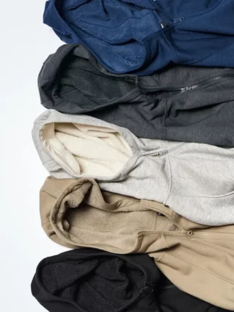 Sudadera con capucha y cremallera completa HEATTECH con forro de felpa para hombre