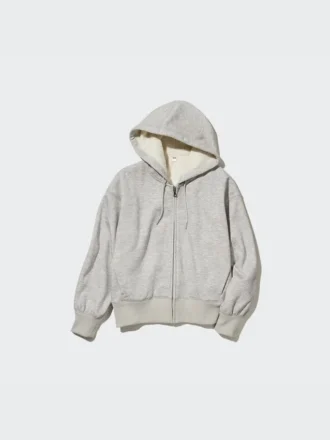 Sudadera con capucha y cremallera completa HEATTECH con forro de felpa para mujer Sudadera con capucha y cremallera completa HEATTECH con forro de felpa para mujer