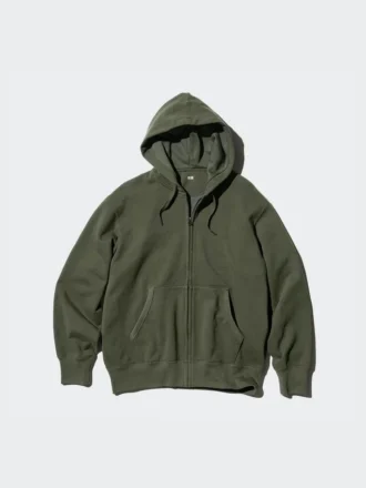 Sudadera con capucha y cremallera completa para hombre